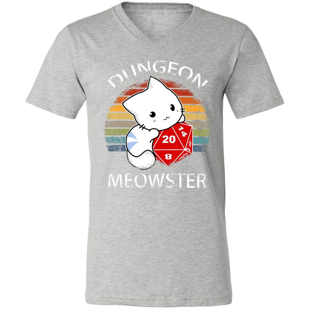 Unisex V-Neck T-Shirt - EVYR9ZHD - Athletic Heather - 7