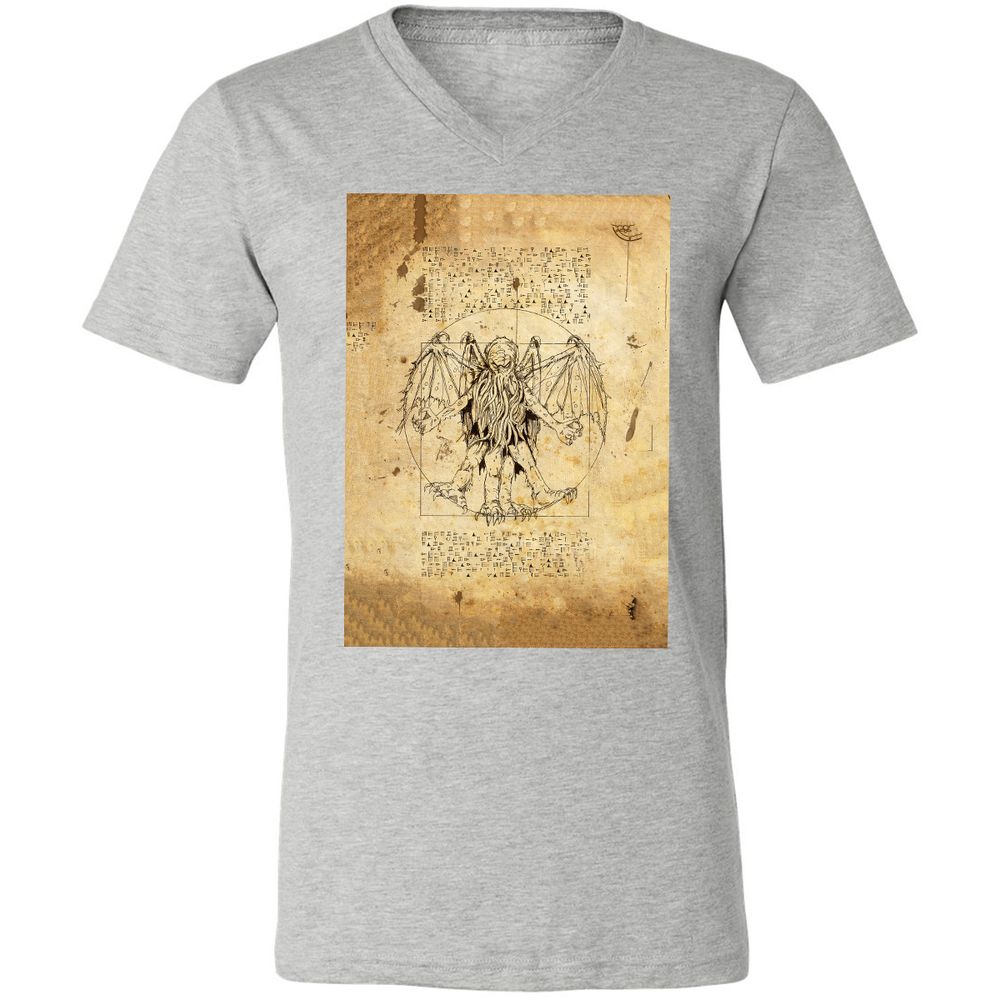 Unisex V-Neck T-Shirt - CUMB8MBL - Athletic Heather - 7