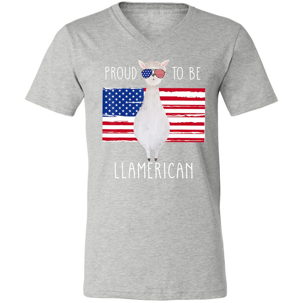 Unisex V-Neck T-Shirt - G7R6SC81 - Athletic Heather - 7