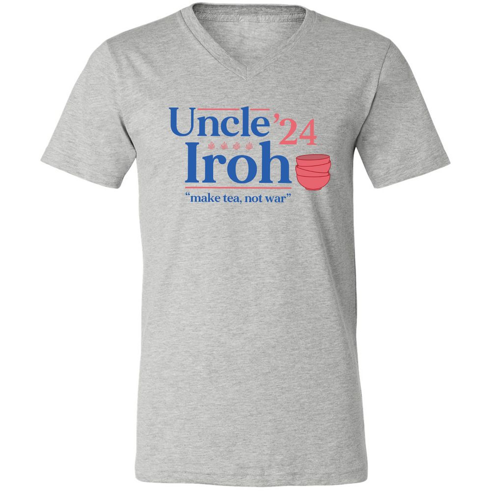 Unisex V-Neck T-Shirt - HD4A2TE2 - Athletic Heather - 7