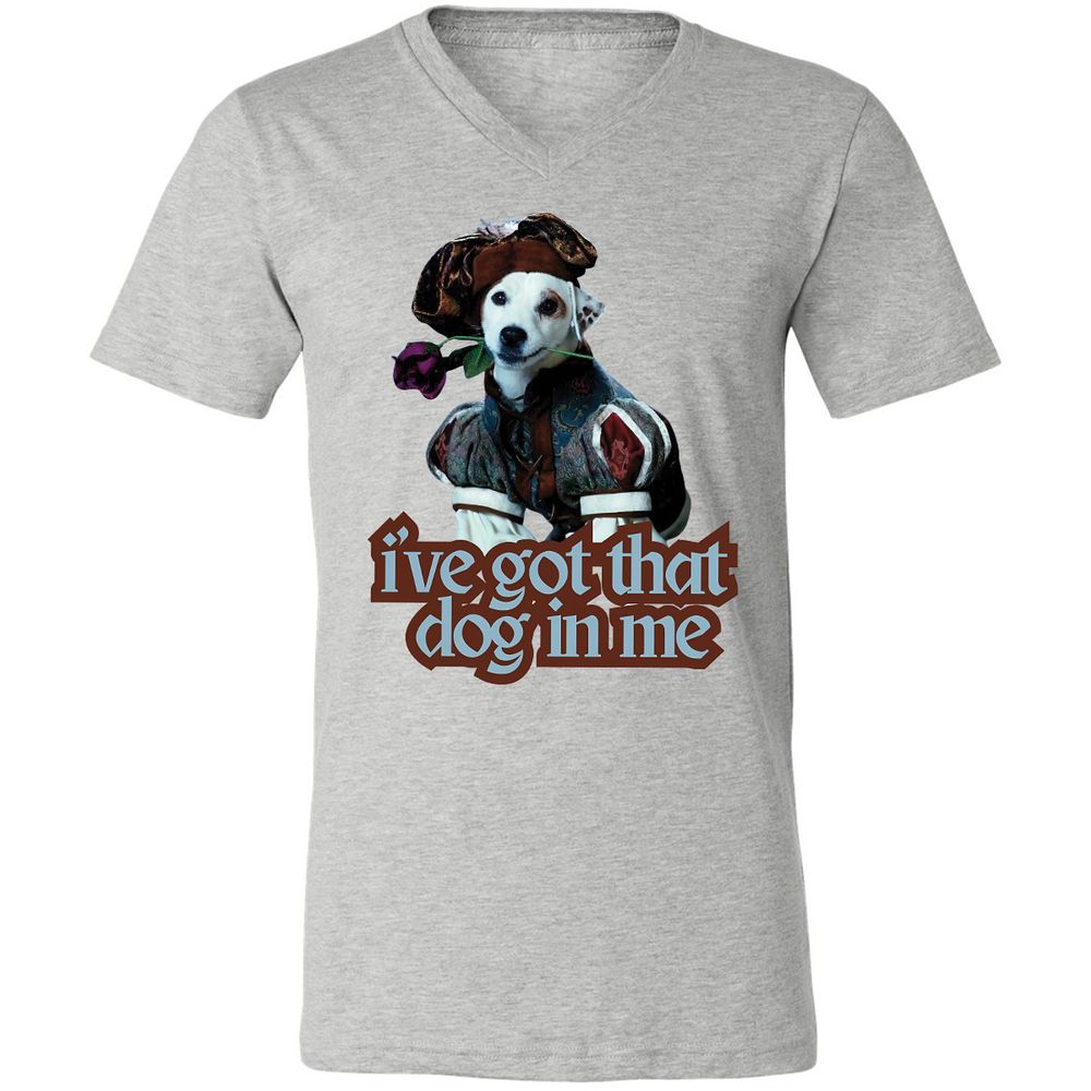 Unisex V-Neck T-Shirt - YV8R6QRA - Athletic Heather - 7
