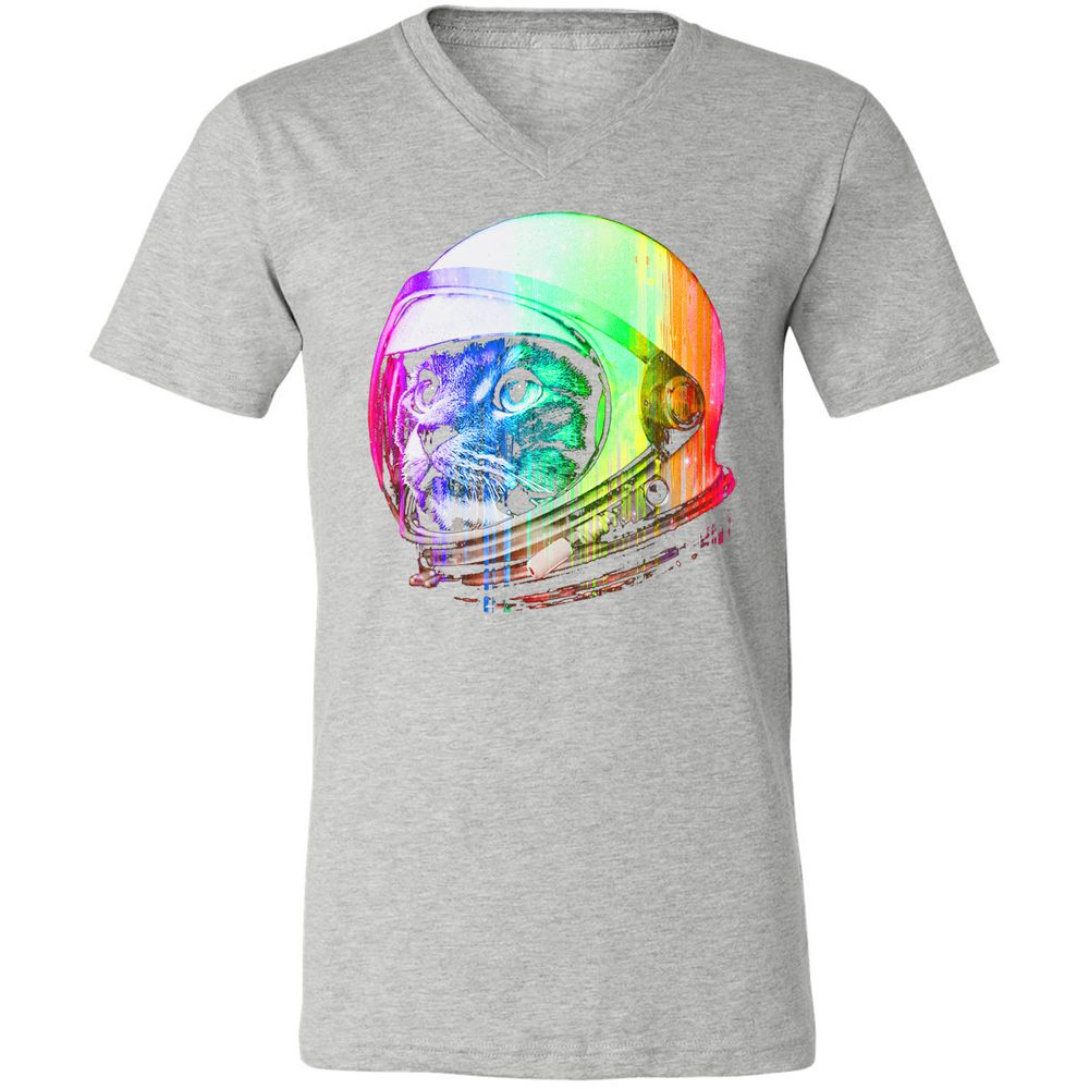 Unisex V-Neck T-Shirt - UNQN5PGW - Athletic Heather - 7