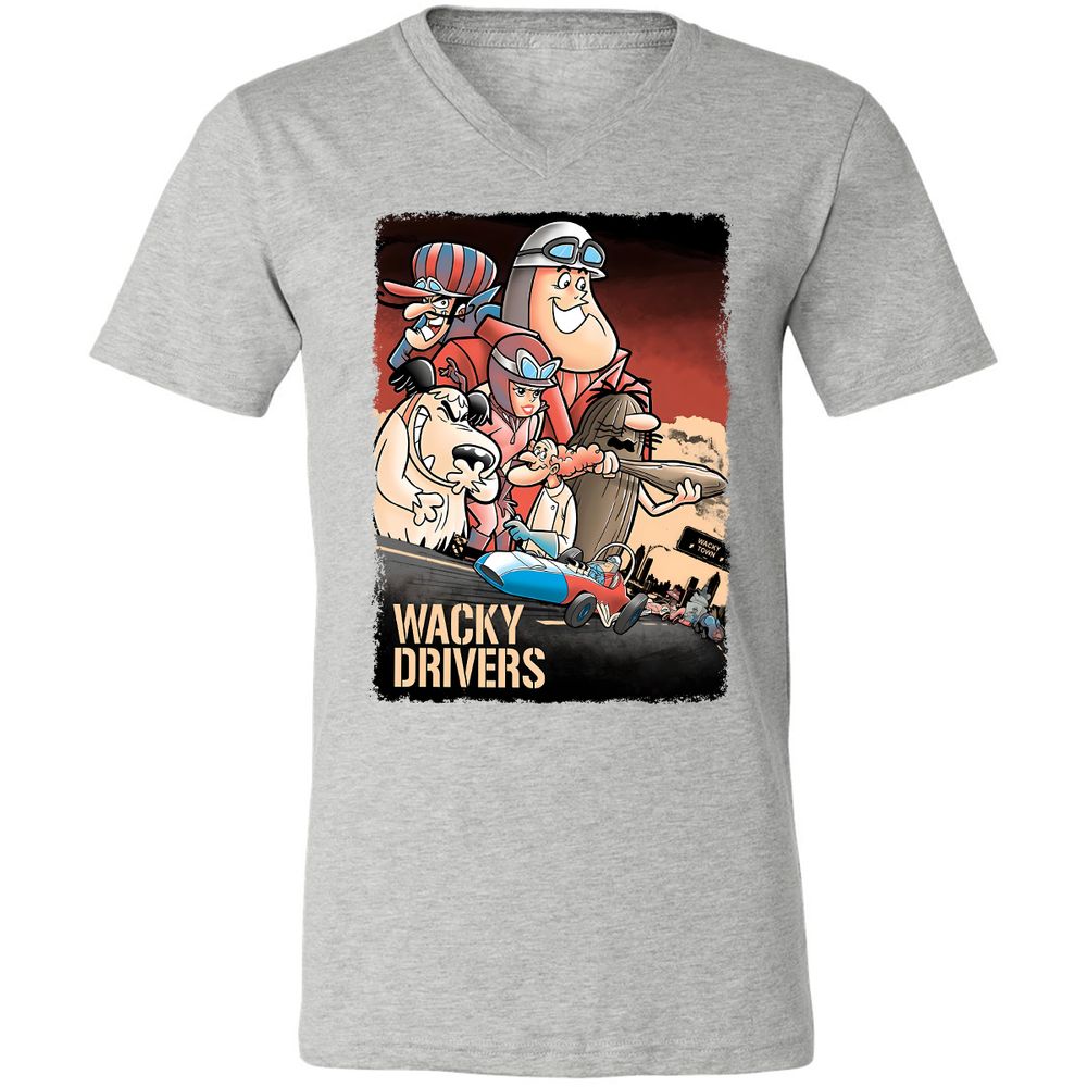 Unisex V-Neck T-Shirt - PZME1AAS - Athletic Heather - 7