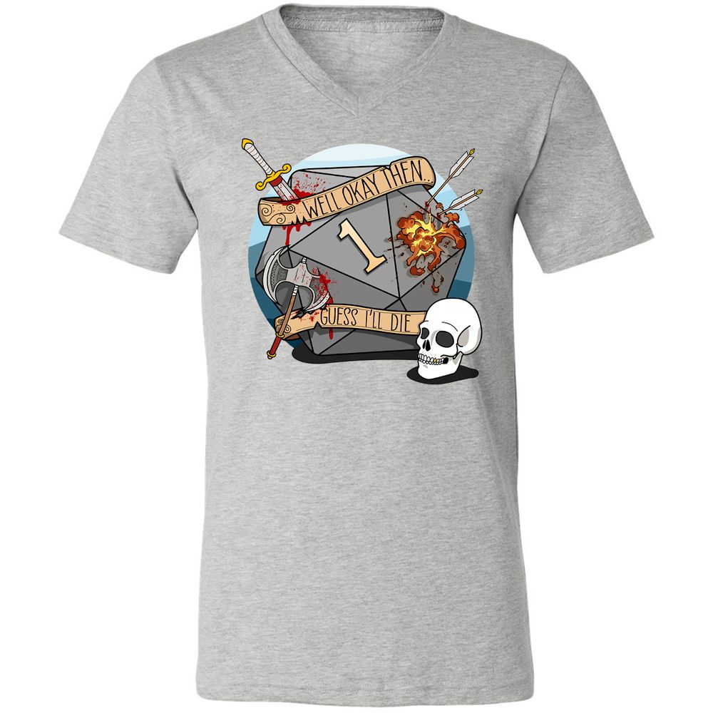 Unisex V-Neck T-Shirt - 2966ZWNB - Athletic Heather - 7