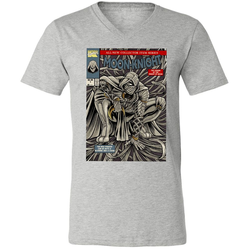 Unisex V-Neck T-Shirt - 6NP21XXF - Athletic Heather - 7