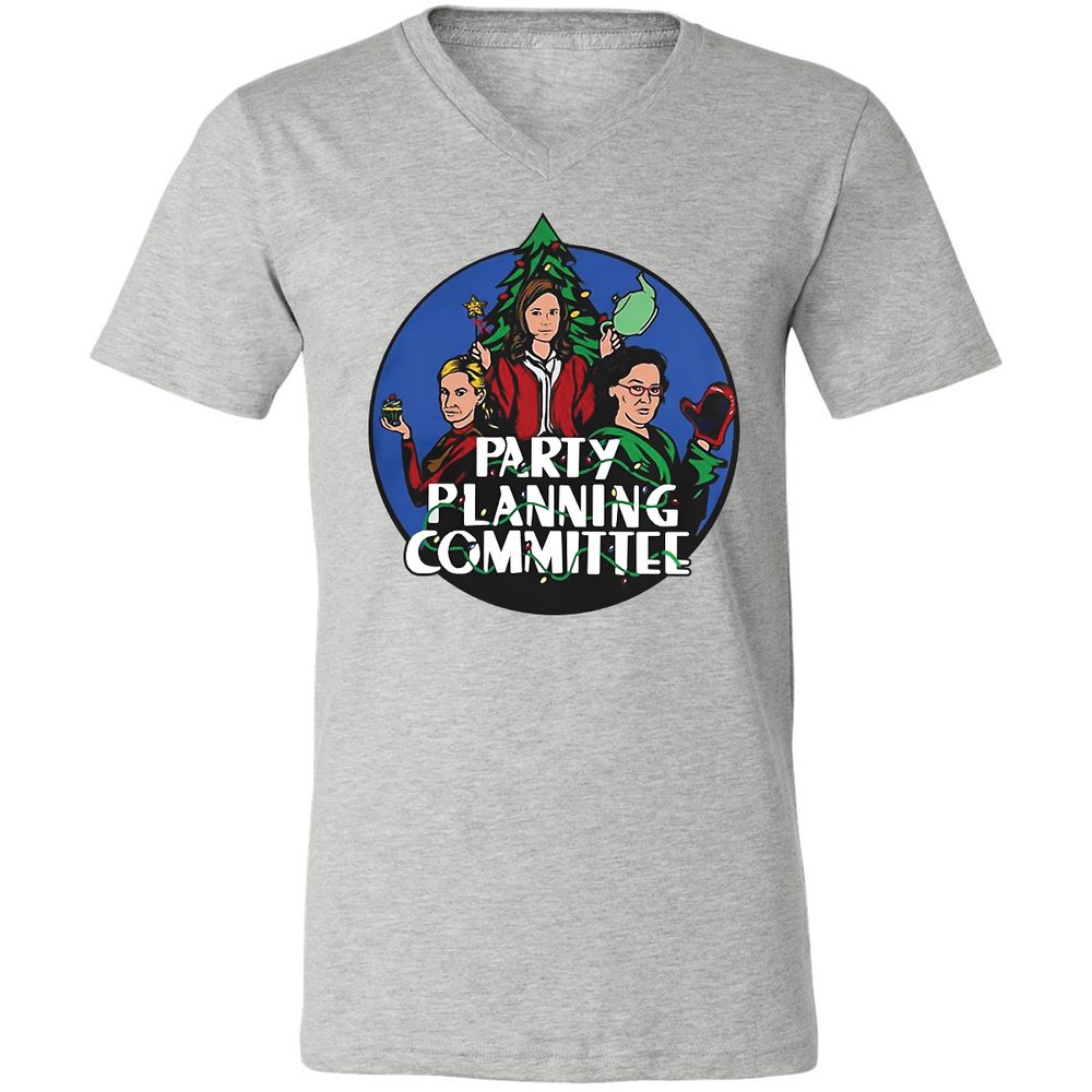 Unisex V-Neck T-Shirt - CTVSQX5F - Athletic Heather - 7