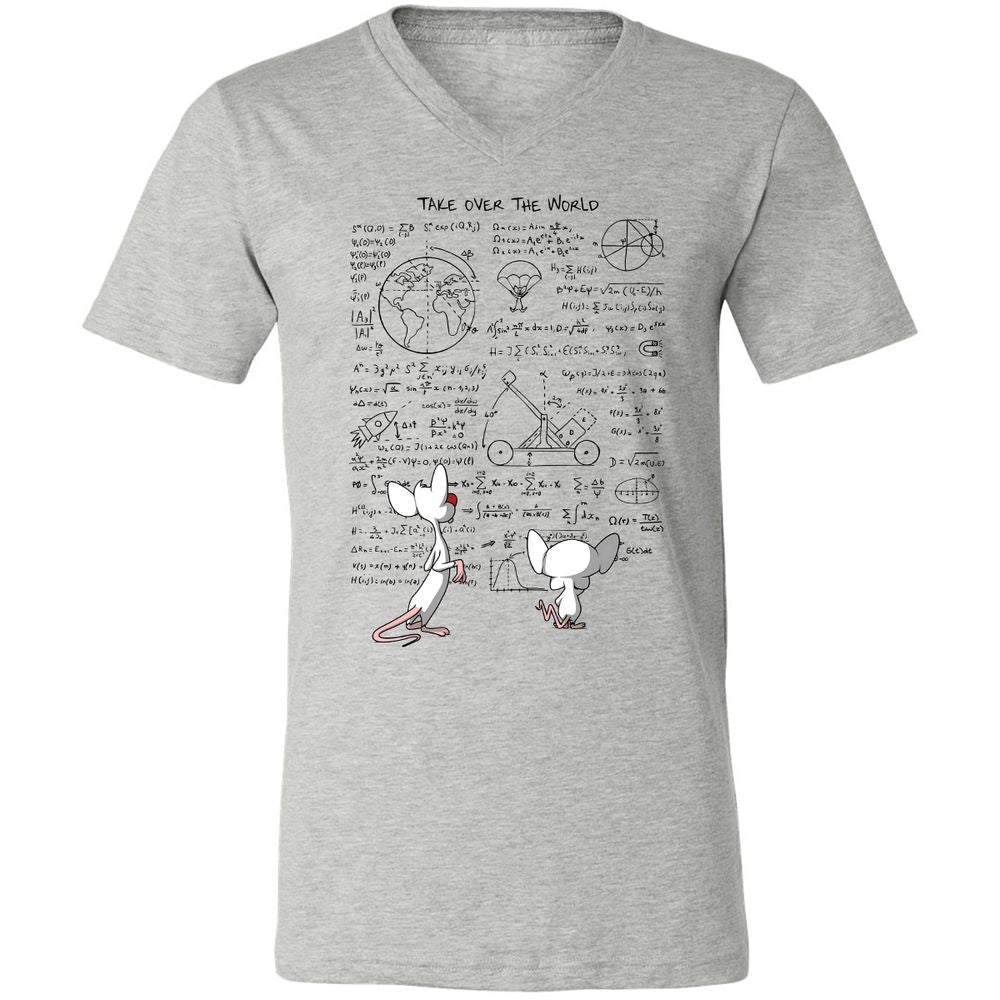 Unisex V-Neck T-Shirt - 5YETKM52 - Athletic Heather - 7