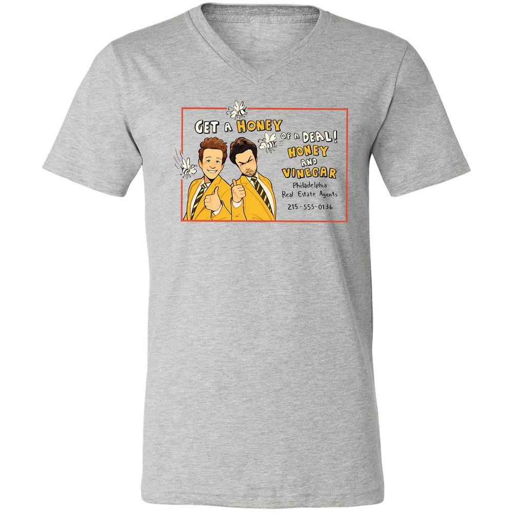 Unisex V-Neck T-Shirt - FTEGSH1H - Athletic Heather - 7