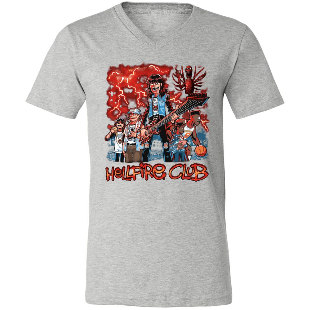 Unisex V-Neck T-Shirt - JVZK9CCP - Athletic Heather - 7