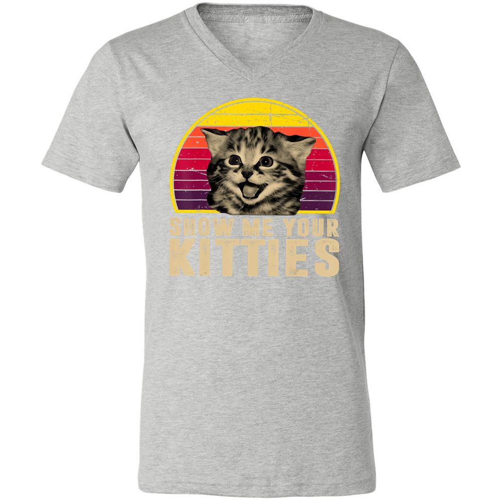 Unisex V-Neck T-Shirt - JMA35AVP - Athletic Heather - 7