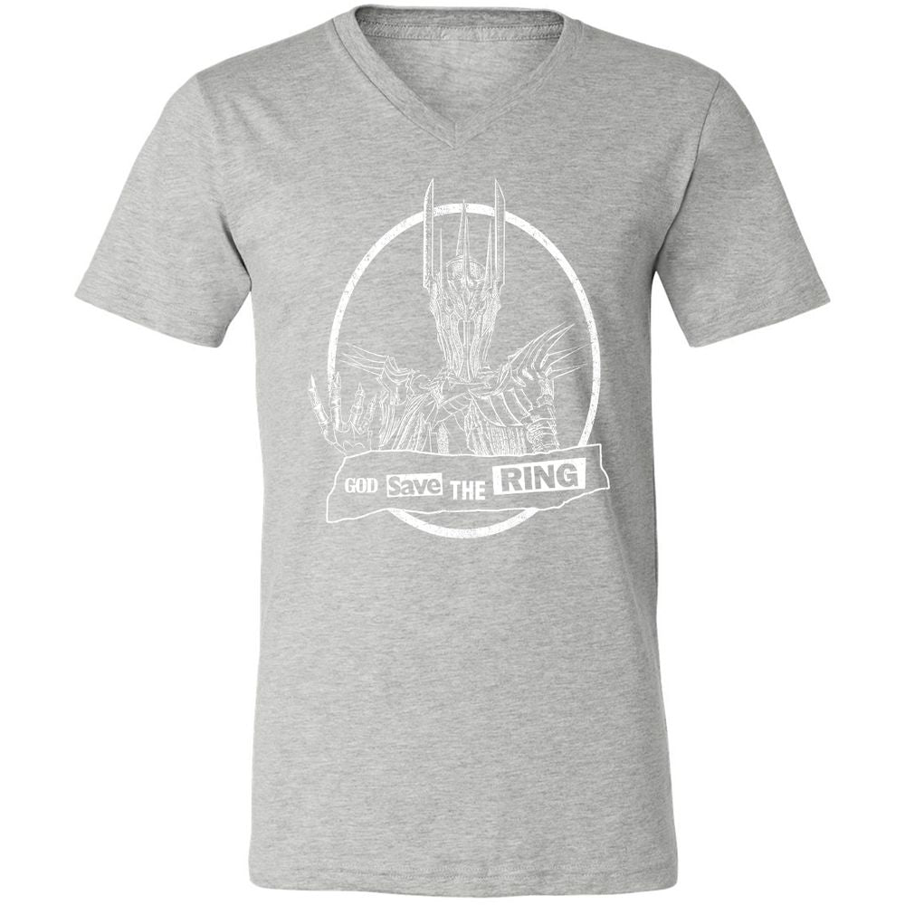 Unisex V-Neck T-Shirt - RE4YBXX4 - Athletic Heather - 7