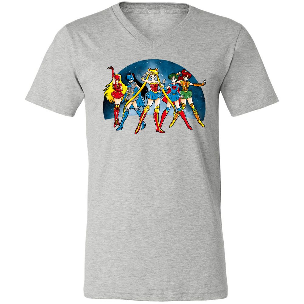 Unisex V-Neck T-Shirt - GTLCLLY7 - Athletic Heather - 7