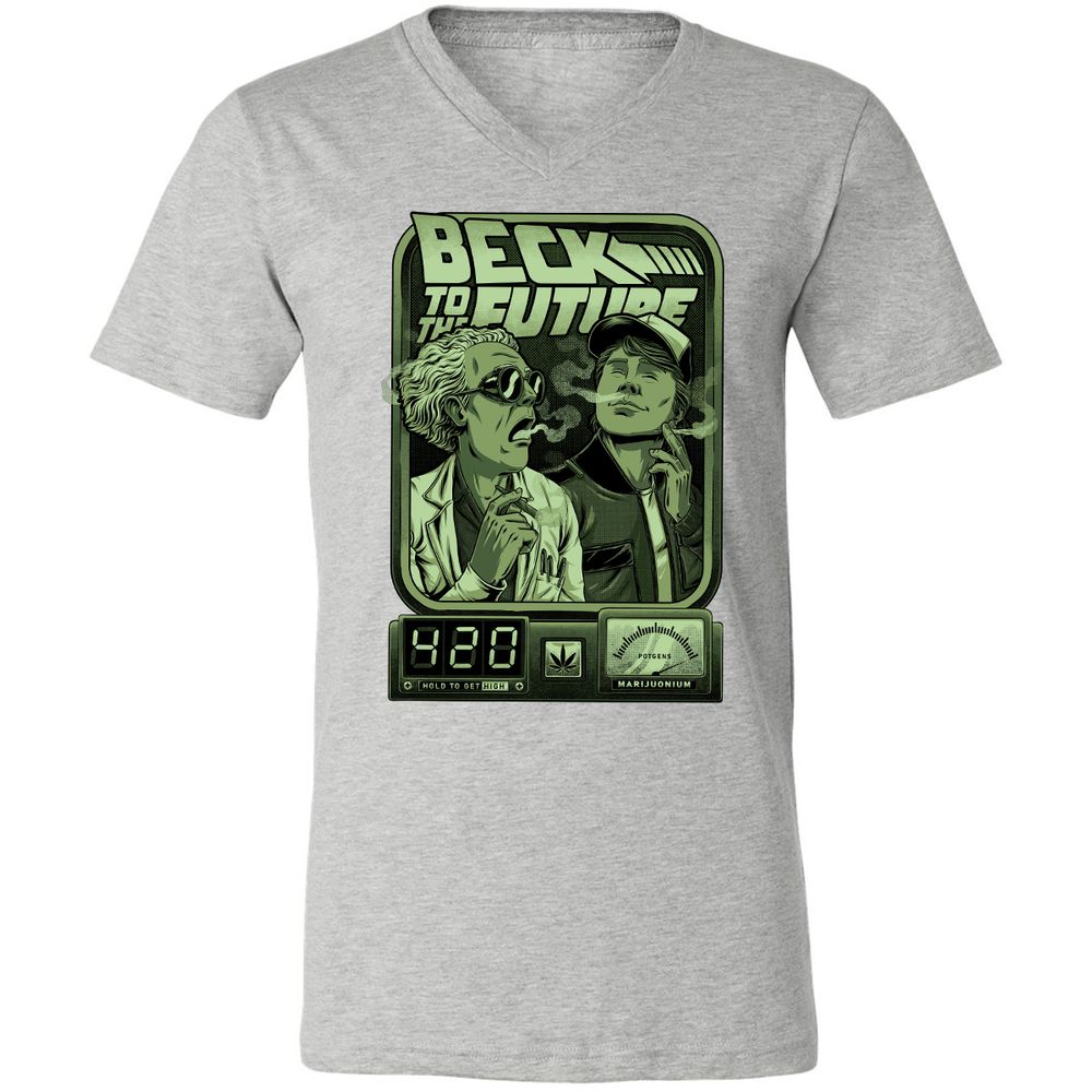 Unisex V-Neck T-Shirt - JW7P7JHN - Athletic Heather - 7