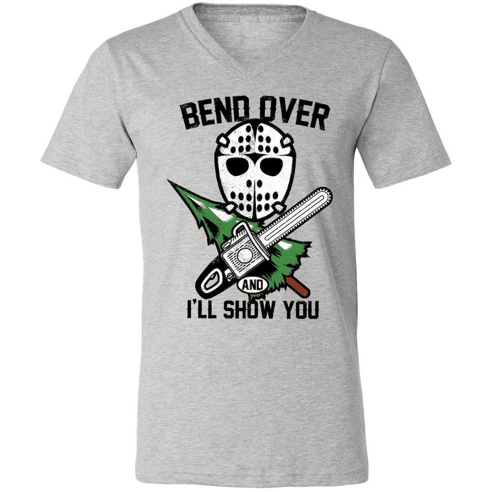 Unisex V-Neck T-Shirt - NYX8HYNM - Athletic Heather - 7