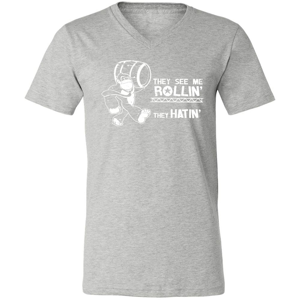 Unisex V-Neck T-Shirt - 9G341W7T - Athletic Heather - 7