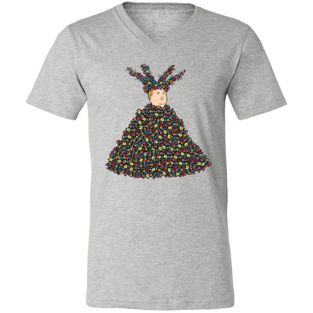 Unisex V-Neck T-Shirt - NA6GB1LT - Athletic Heather - 7