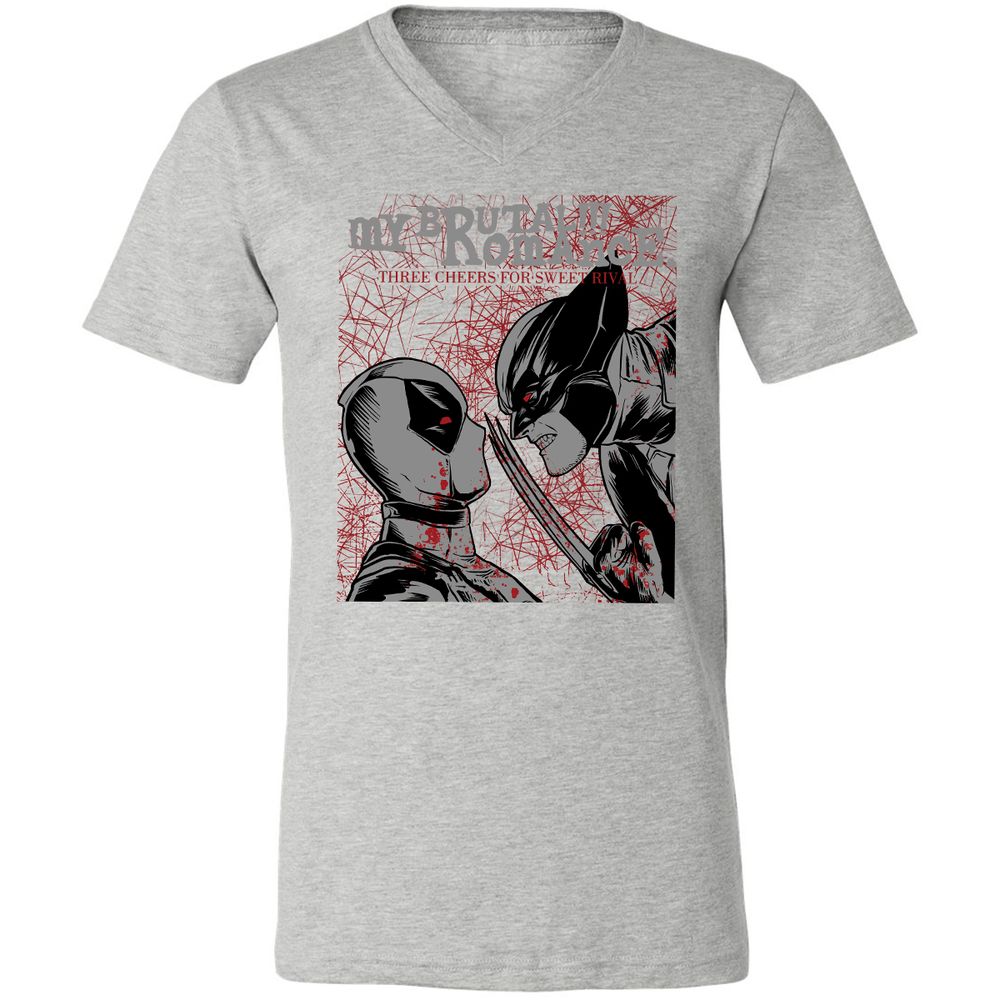 Unisex V-Neck T-Shirt - GG1T42LL - Athletic Heather - 7