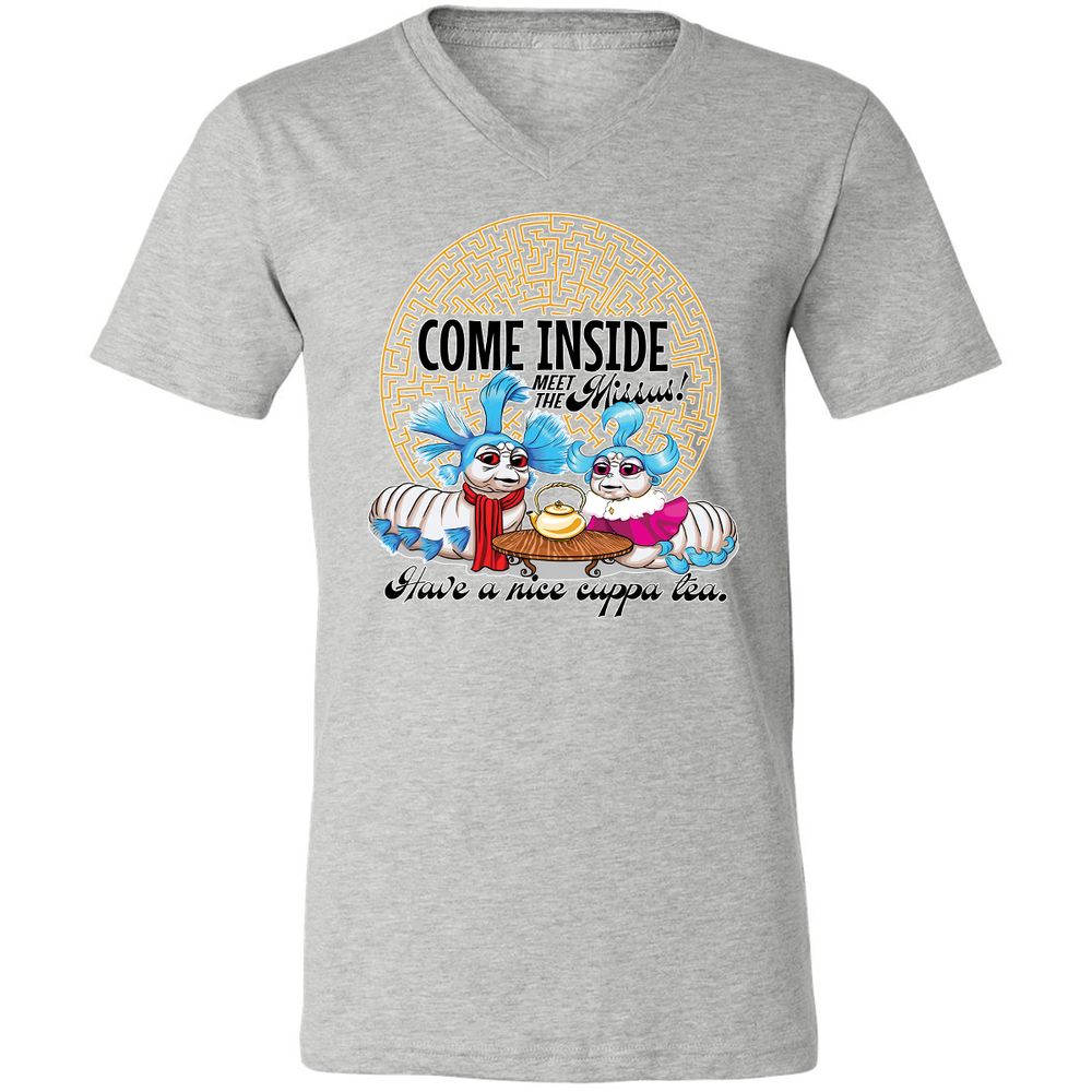 Unisex V-Neck T-Shirt - G65MEKGQ - Athletic Heather - 7