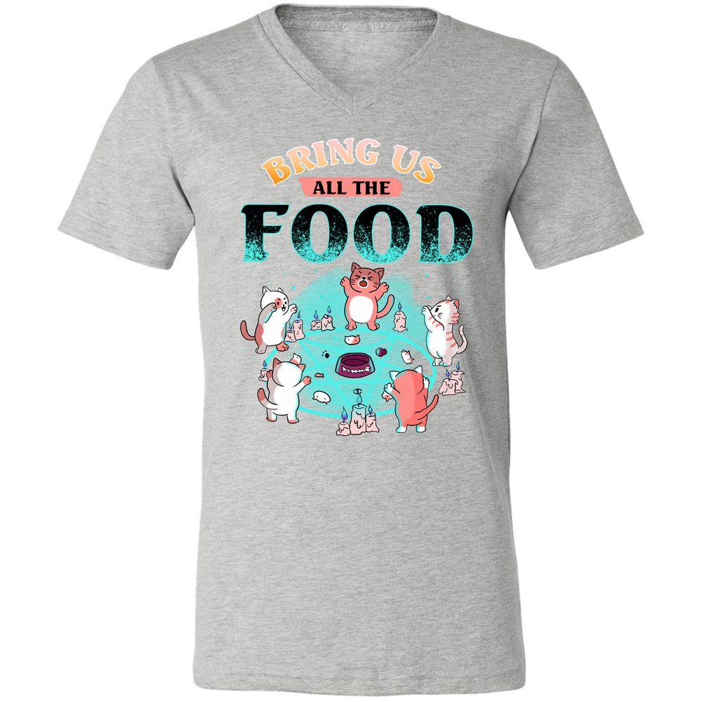 Unisex V-Neck T-Shirt - R1NVUBCZ - Athletic Heather - 7