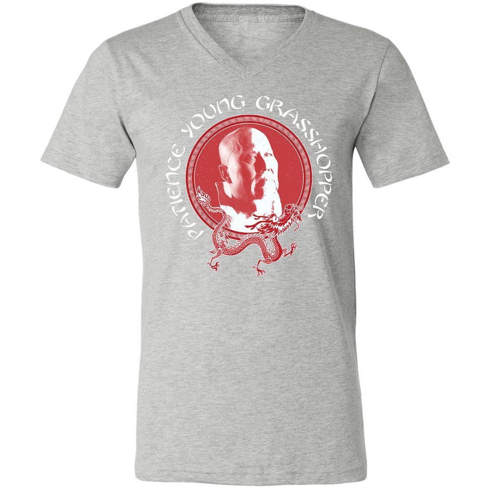 Unisex V-Neck T-Shirt - B97P5EHN - Athletic Heather - 7