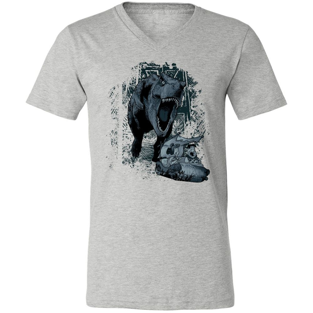 Unisex V-Neck T-Shirt - JED8Y4XD - Athletic Heather - 7