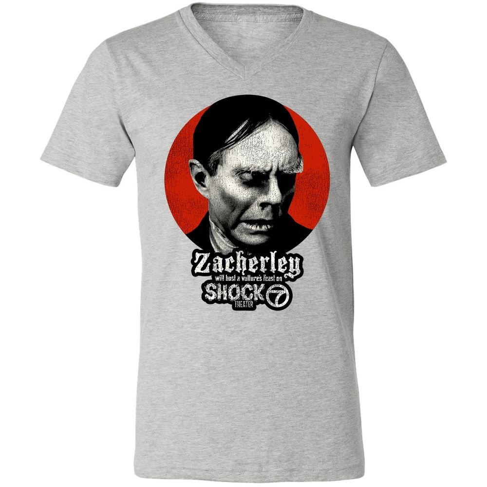 Unisex V-Neck T-Shirt - N7Q9G3VW - Athletic Heather - 7