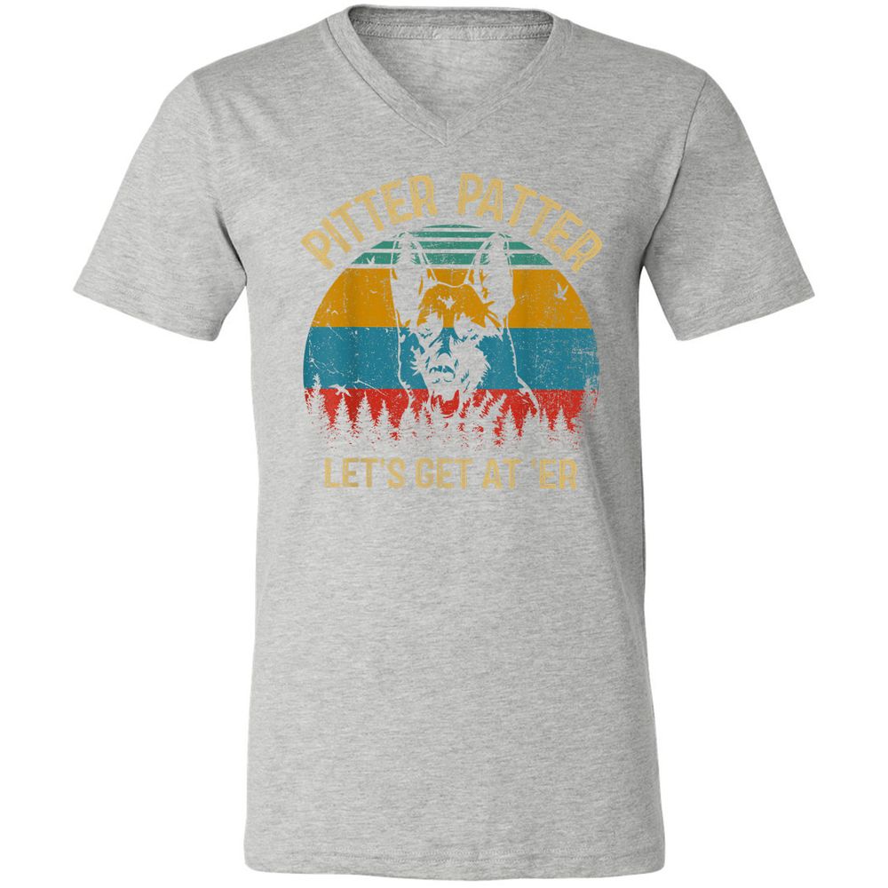 Unisex V-Neck T-Shirt - VYGLN8F2 - Athletic Heather - 7