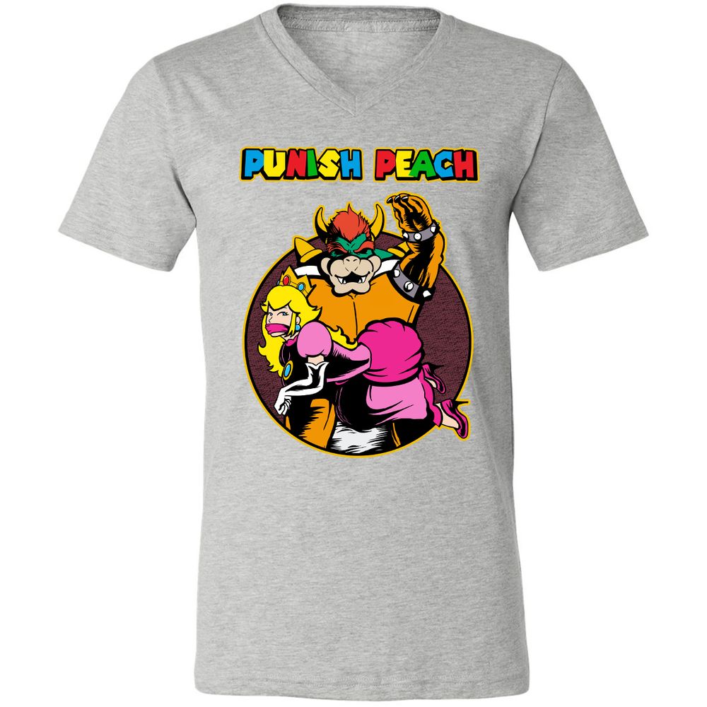 Unisex V-Neck T-Shirt - UPGXB19J - Athletic Heather - 7