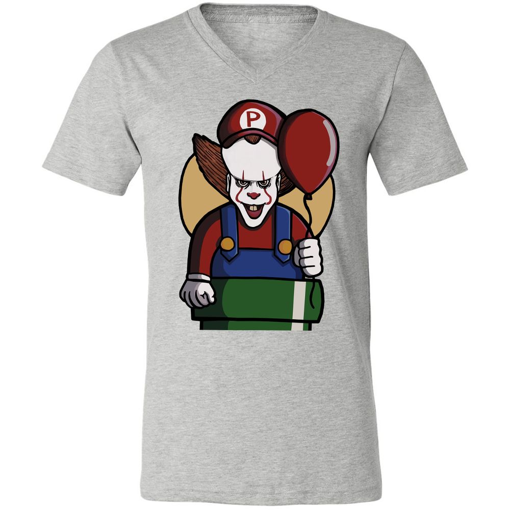 Unisex V-Neck T-Shirt - 1C2U4VSR - Athletic Heather - 7