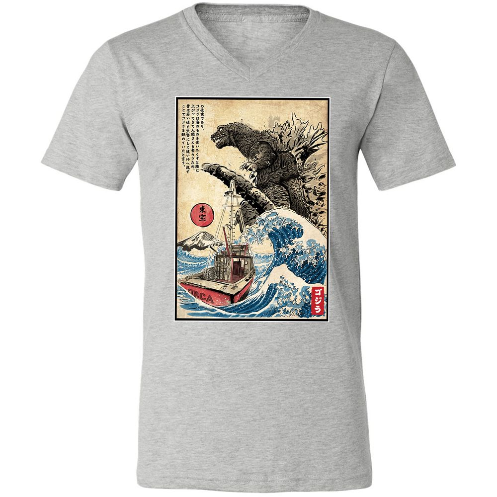 Unisex V-Neck T-Shirt - CB84T88J - Athletic Heather - 7