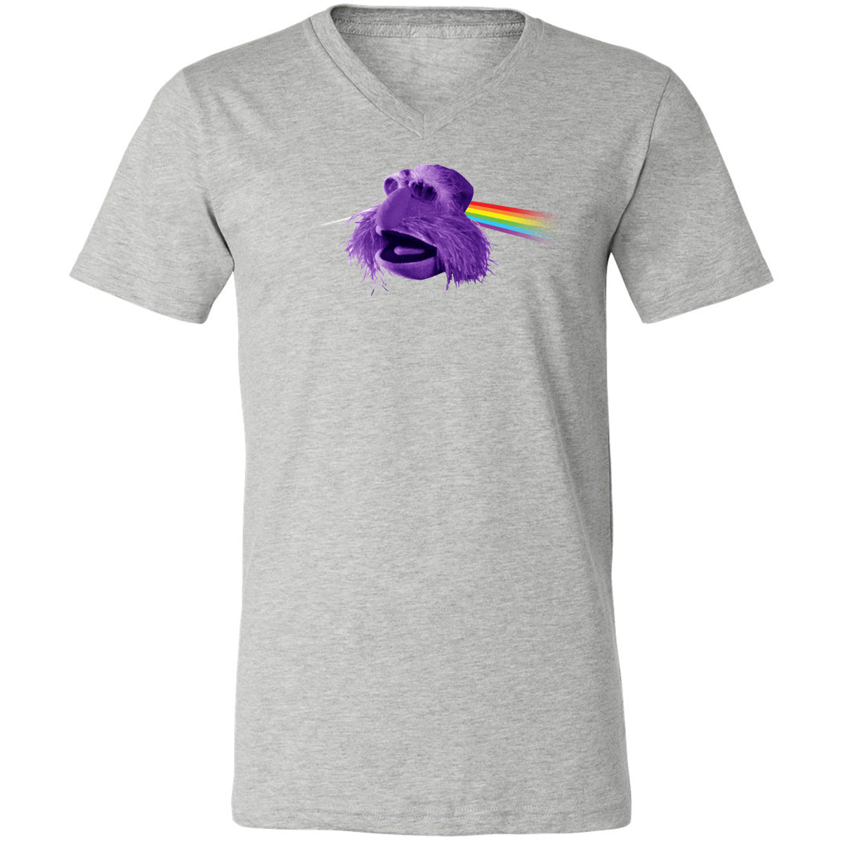 Unisex V-Neck T-Shirt - 9HXWZZUJ - Athletic Heather - 7