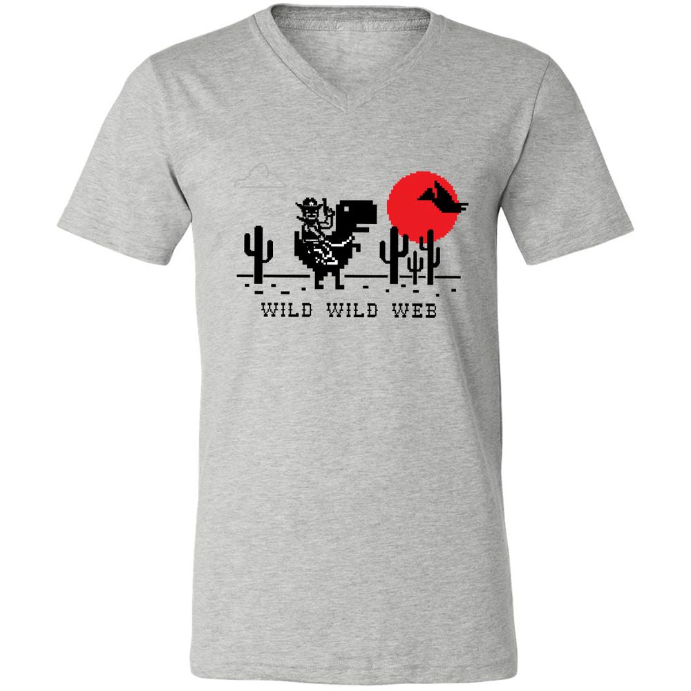 Unisex V-Neck T-Shirt - MFUMP5DT - Athletic Heather - 7