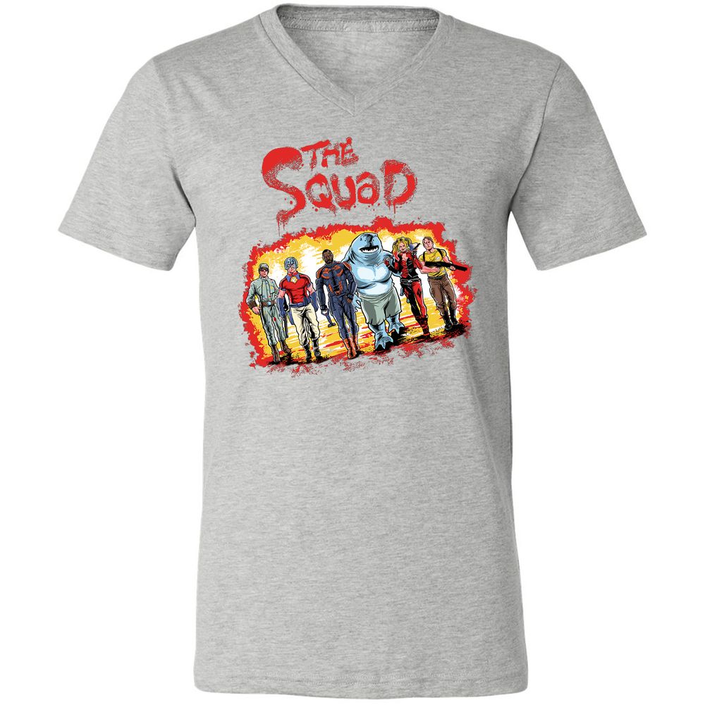 Unisex V-Neck T-Shirt - YGLSYGCN - Athletic Heather - 7