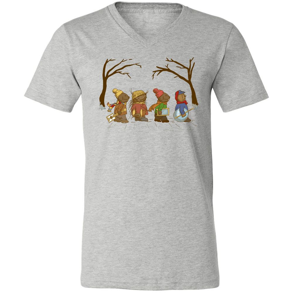 Unisex V-Neck T-Shirt - FRFWSFJ1 - Athletic Heather - 7