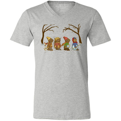 Unisex V-Neck T-Shirt - FRFWSFJ1 - Athletic Heather - 7