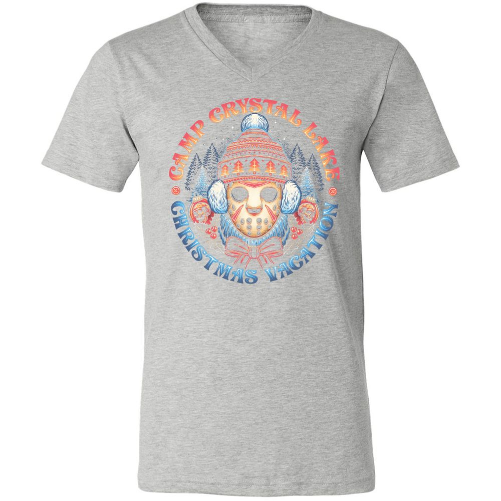 Unisex V-Neck T-Shirt - YM2BRLDH - Athletic Heather - 7