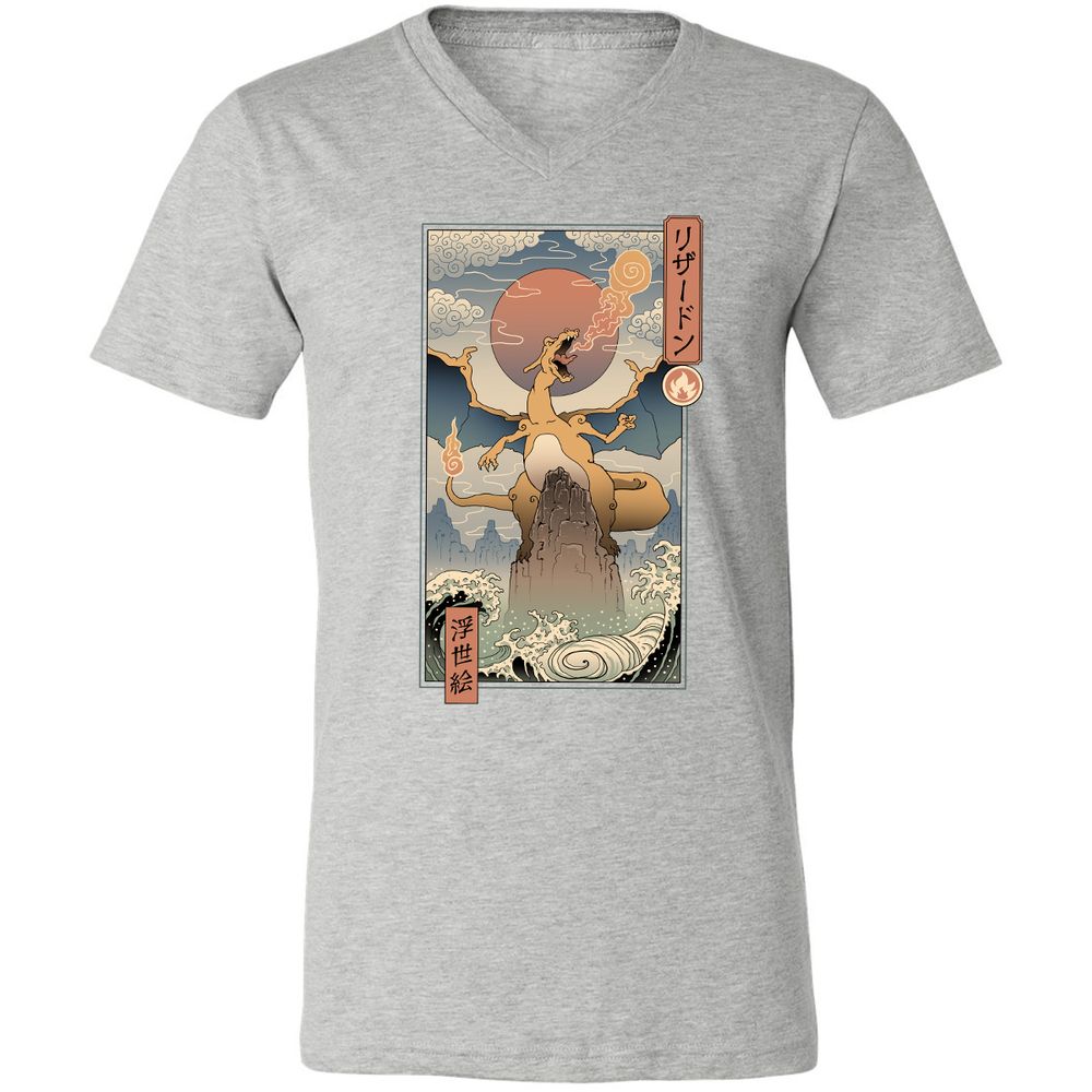 Unisex V-Neck T-Shirt - 2TA2N46J - Athletic Heather - 7