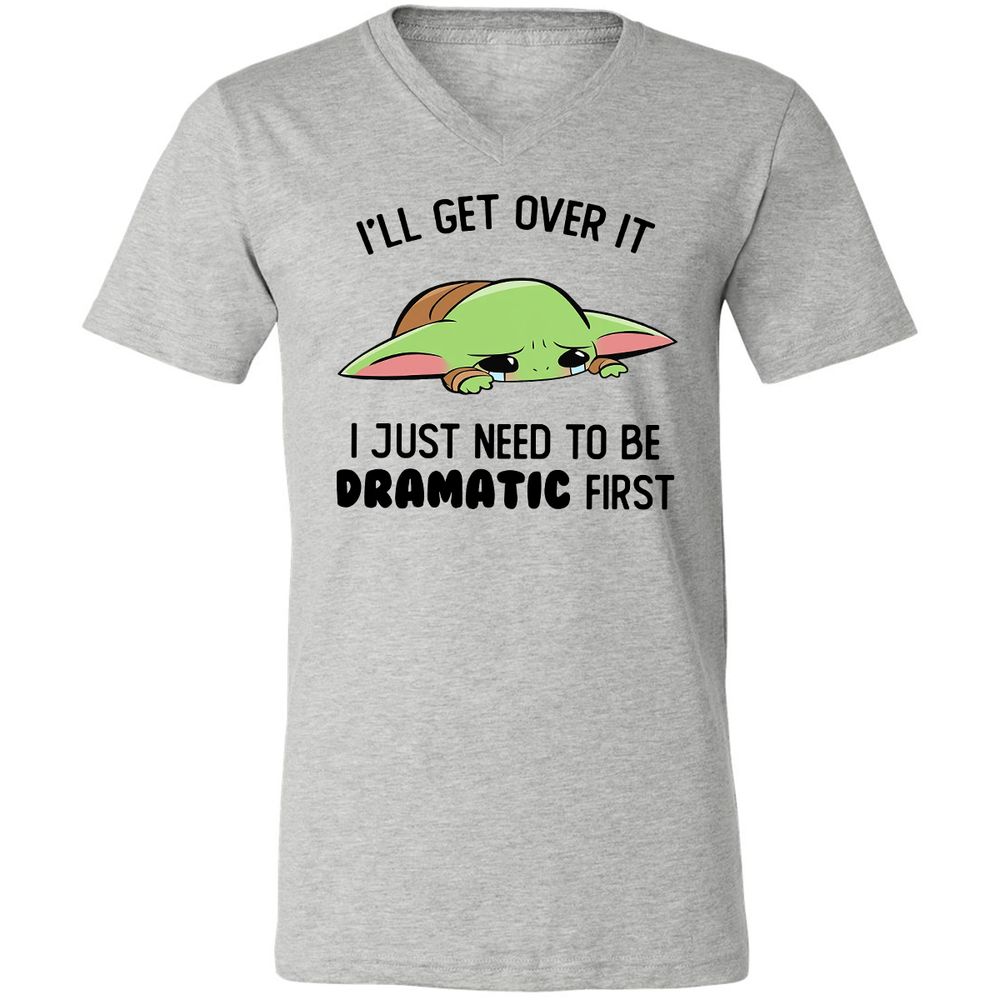 Unisex V-Neck T-Shirt - F3ZSKHFB - Athletic Heather - 7