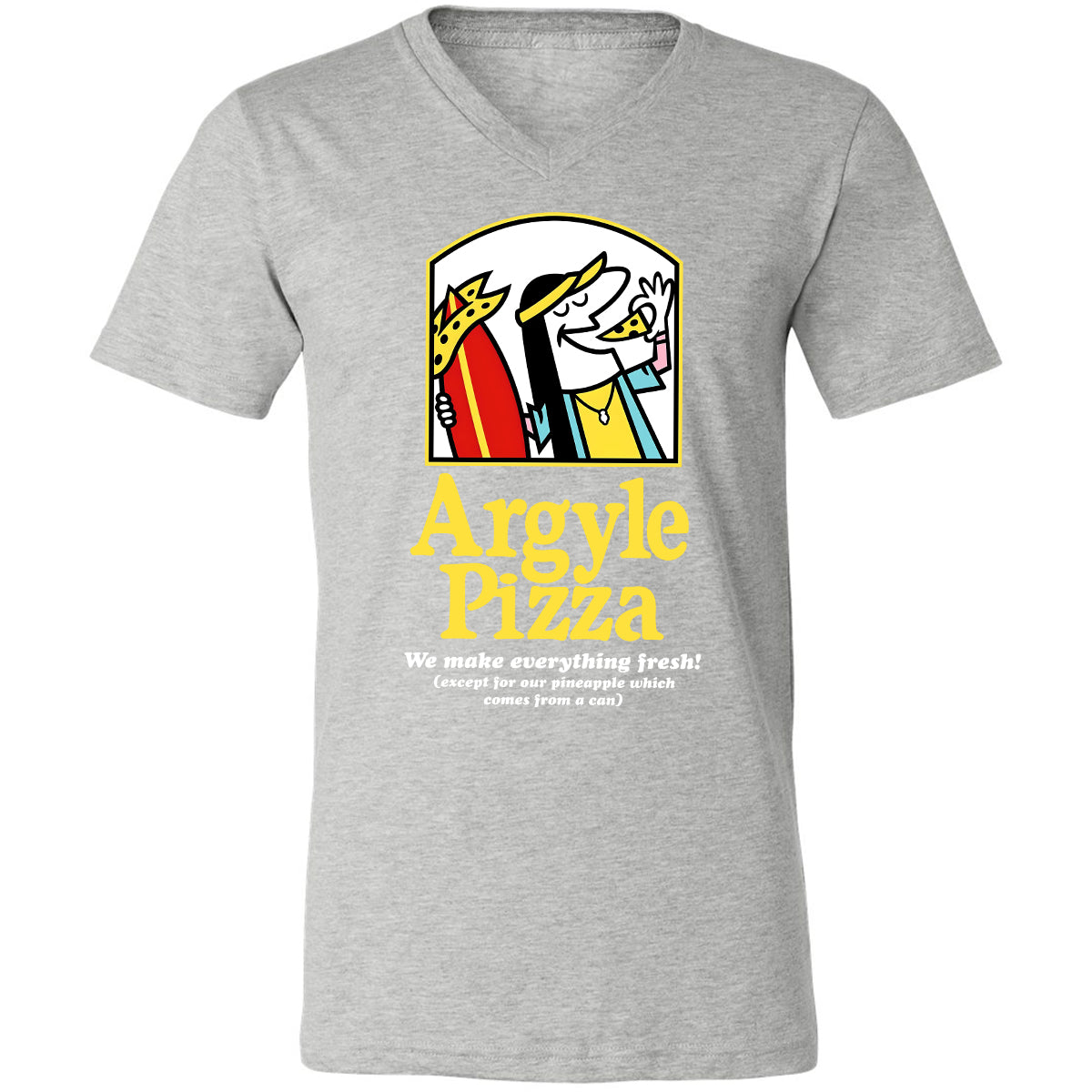 Unisex V-Neck T-Shirt - A9BSZUUZ - Athletic Heather - 7
