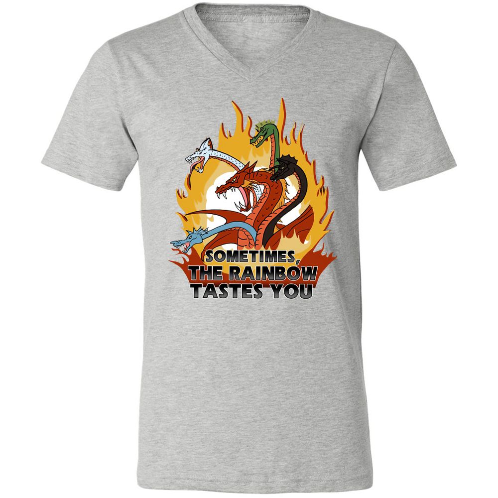 Unisex V-Neck T-Shirt - DAHQPV5S - Athletic Heather - 7