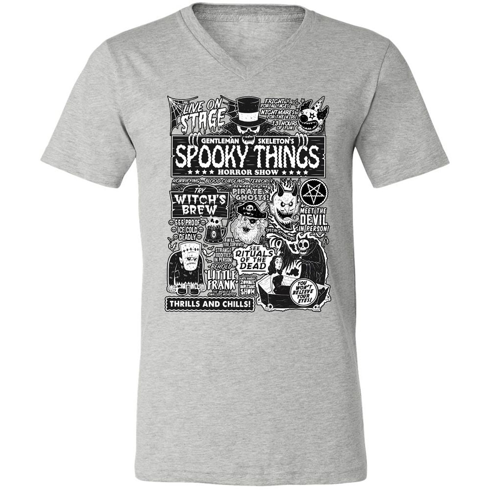 Unisex V-Neck T-Shirt - G9AX6UT9 - Athletic Heather - 7