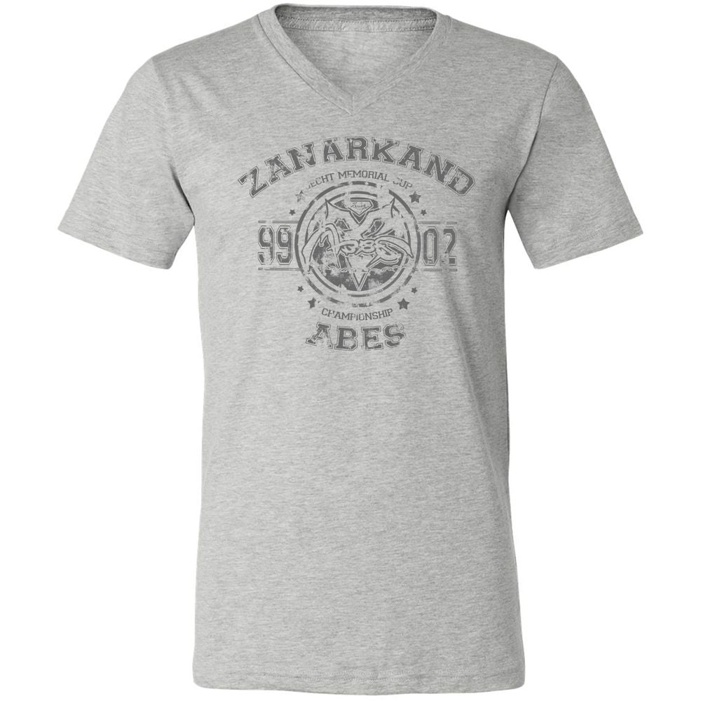 Unisex V-Neck T-Shirt - KBQXRZTL - Athletic Heather - 7