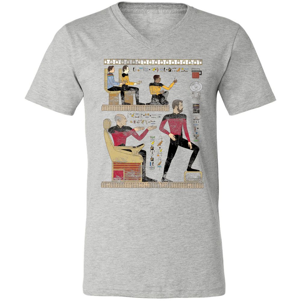 Unisex V-Neck T-Shirt - YCRNV8SV - Athletic Heather - 7