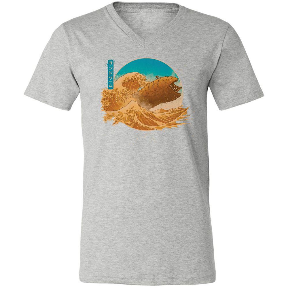 Unisex V-Neck T-Shirt - VXWQQW9Z - Athletic Heather - 7