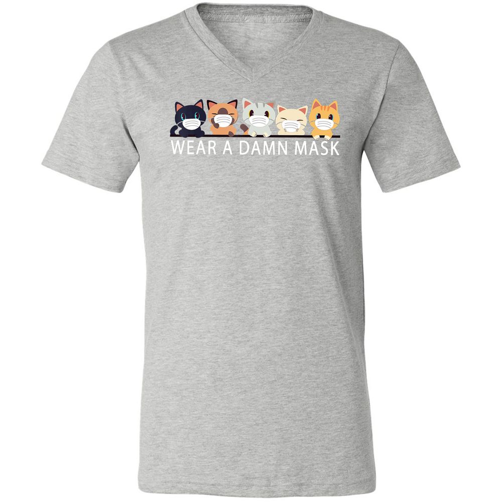 Unisex V-Neck T-Shirt - AZF51UTJ - Athletic Heather - 7