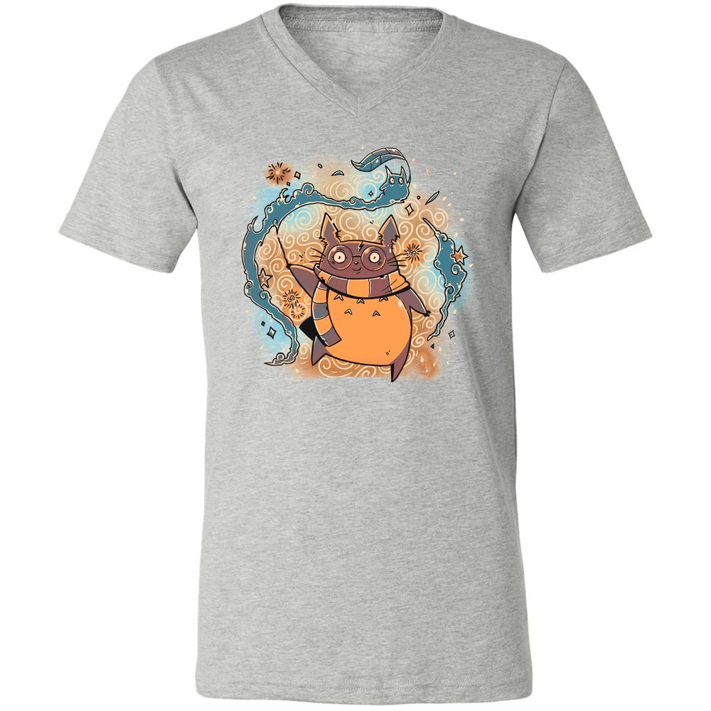 Unisex V-Neck T-Shirt - 5K4QAN57 - Athletic Heather - 7