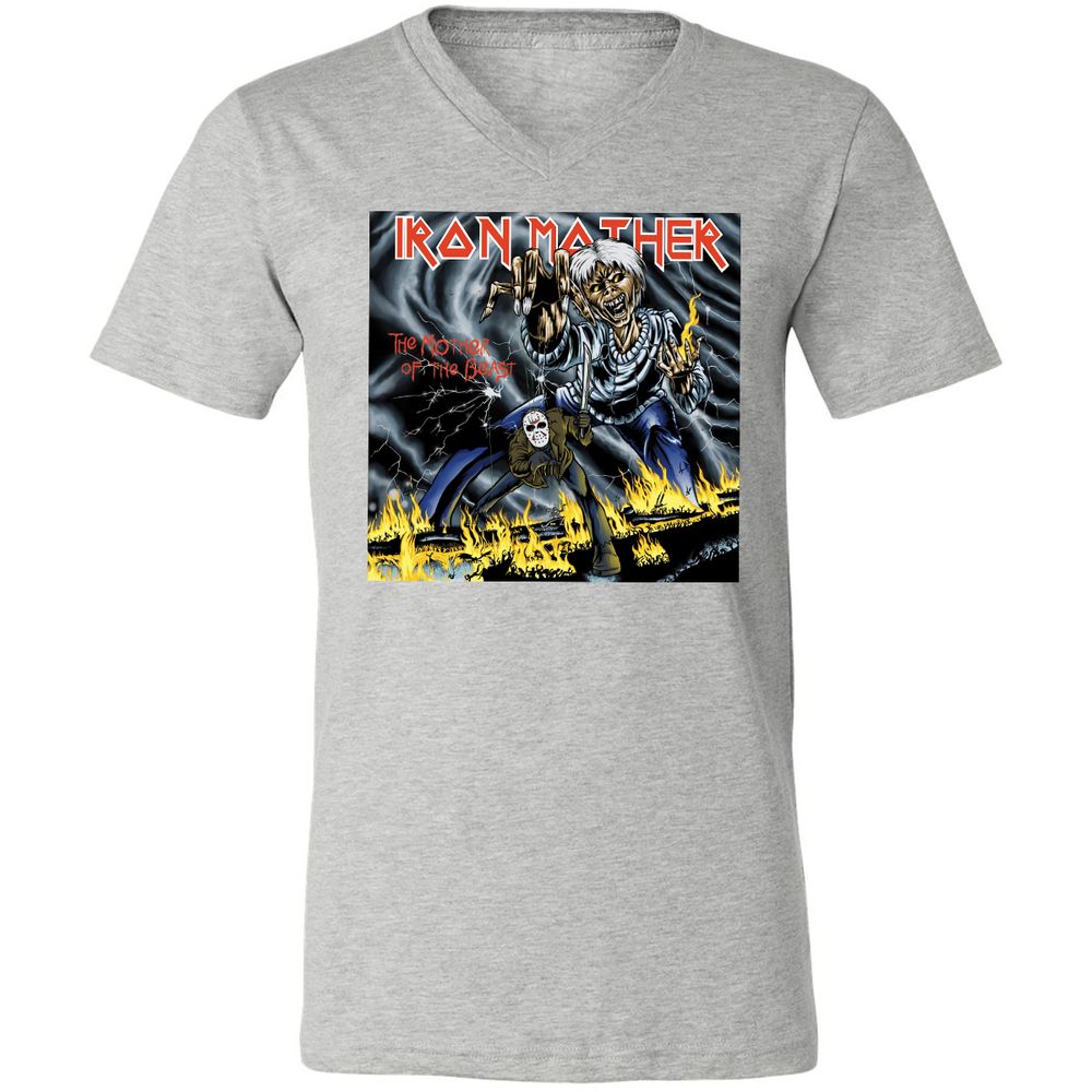 Unisex V-Neck T-Shirt - ZGKGPL7P - Athletic Heather - 7