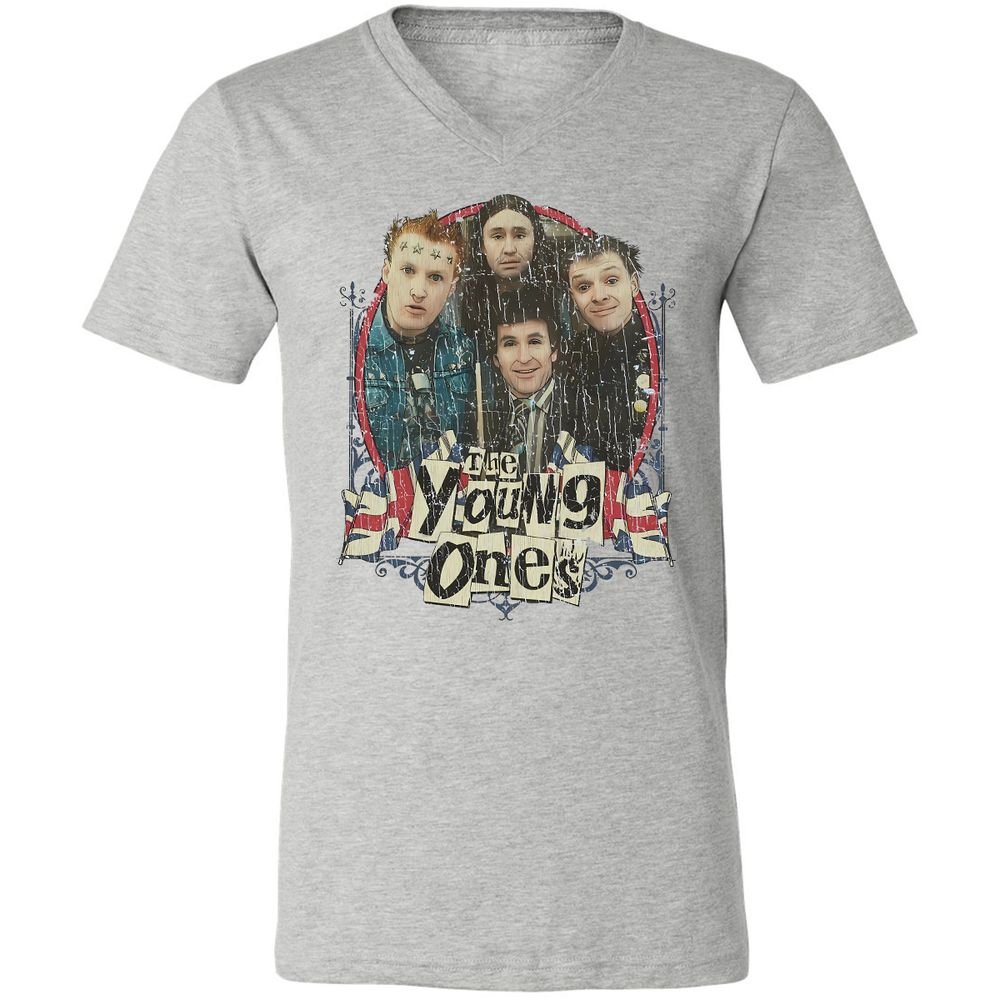 Unisex V-Neck T-Shirt - FBQXRT5H - Athletic Heather - 7