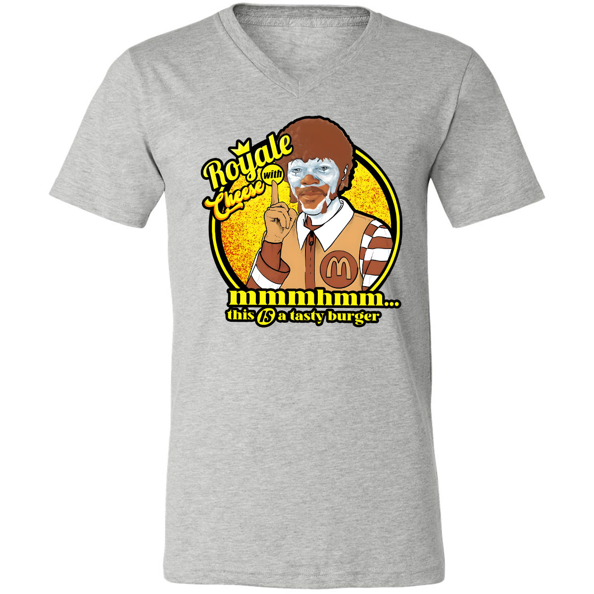 Unisex V-Neck T-Shirt - 9RD1N1D3 - Athletic Heather - 7