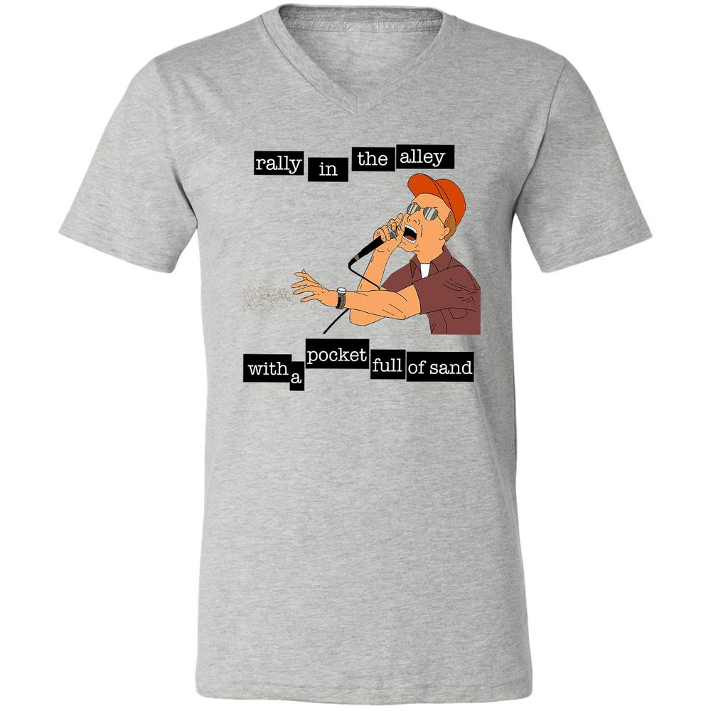 Unisex V-Neck T-Shirt - HADNDM8E - Athletic Heather - 7